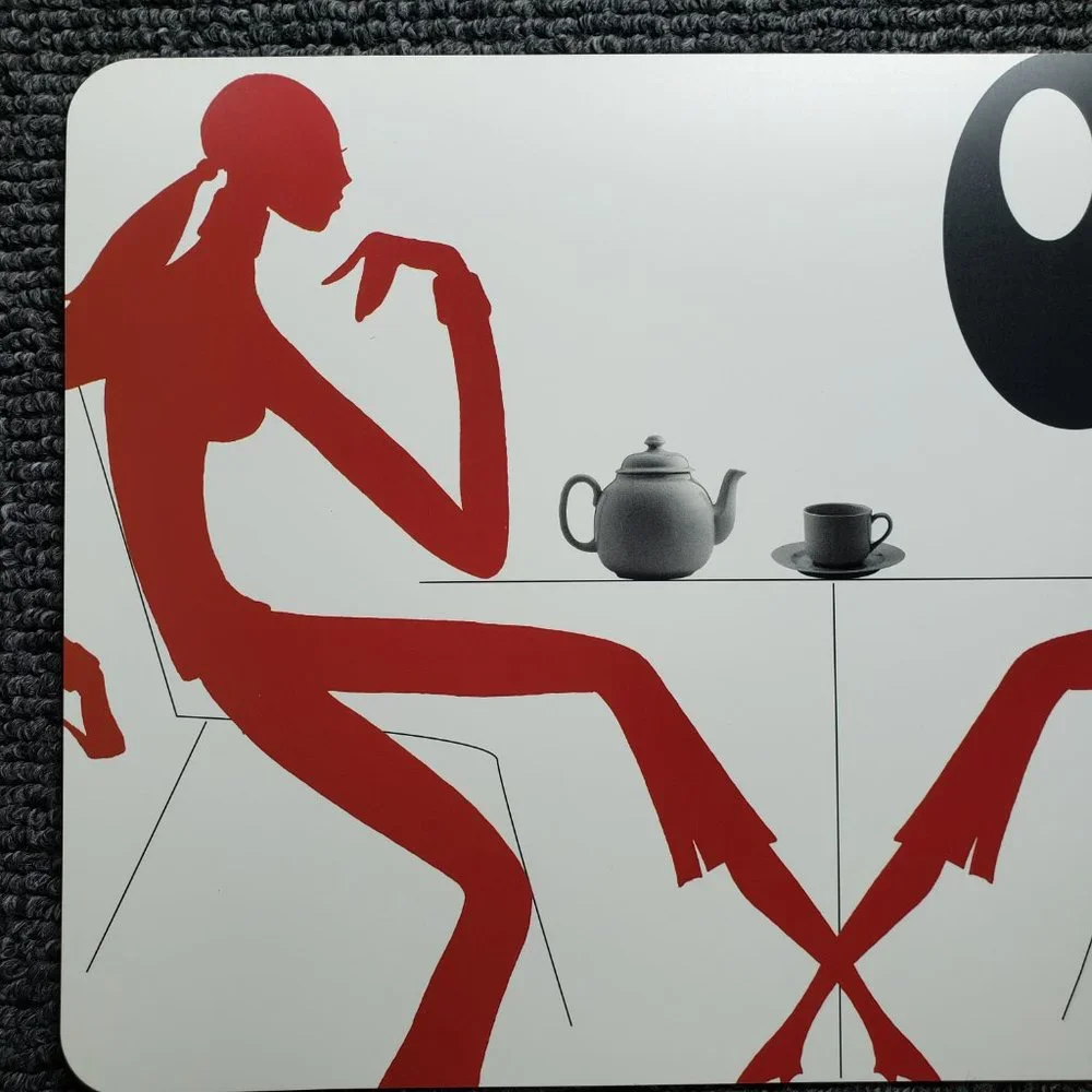 Retroneu Design Studio 225 Placemat & Coaster Set Retro Chic Made in Italy (2)